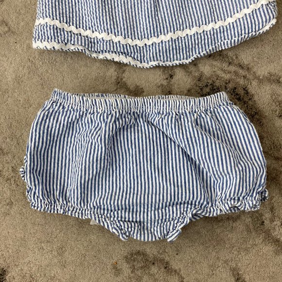 Ruffle Butts Ric Rac Swing Top and Bloomer Set with matching Woven Headband - Picture 8 of 13